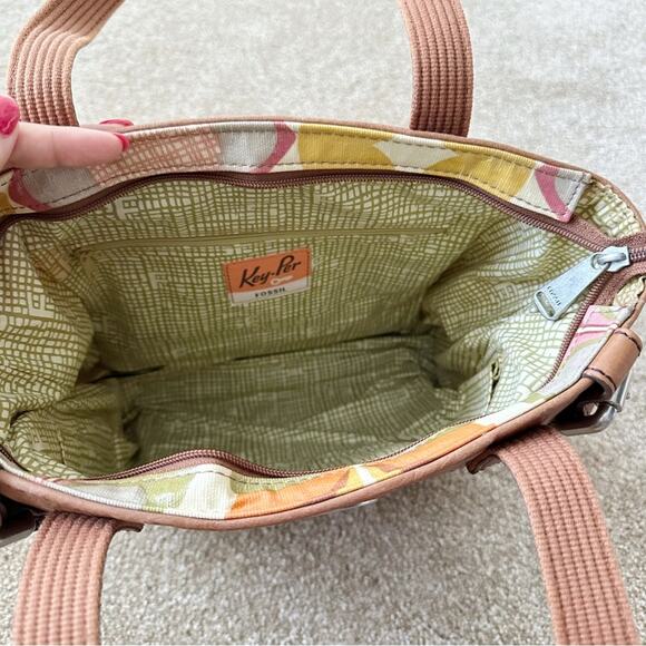Fossil Key Per Mod Floral Vintage Y2K Tote Bag - Picture 3 of 3